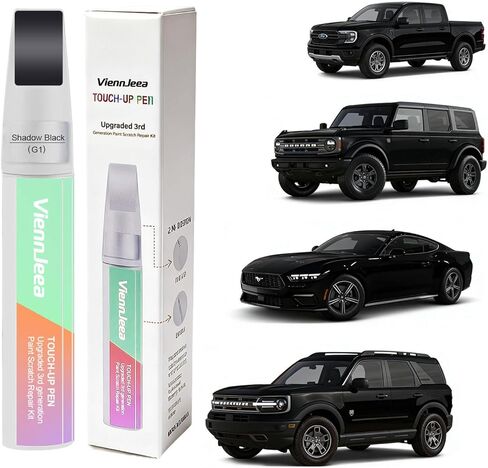 طلاء طلاء السيارة من الجيل الثالث لسيارة Ford (Star White Metallic Tri-Coat(AZ)) طقم إصلاح خدوش طلاء السيارة طرف القلم وفرشاة إصلاح الخدوش 2 في 1 مع أدوات تطبيقها وأوراق الإصلاح in Kuwait