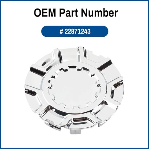 Wheel Center Cap for Chevy Chevrolet Silverado 1500 with 20in 10 Spoke Hub, 22871243 Chrome Center Cover for Rim, 1PC in Saudi Arabia