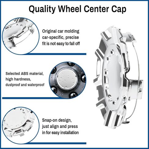 Wheel Center Cap for Chevy Chevrolet Silverado 1500 with 20in 10 Spoke Hub, 22871243 Chrome Center Cover for Rim, 1PC in Saudi Arabia