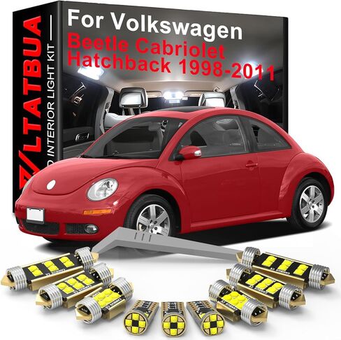LED Interior Light Kit Package Replacement for Volkswagen VW Beetle Convertible Hatchback 1998 1999 2000 2001 2002 2003 2004 2005 2006 2007 2008 2009 2010 2011 in Saudi Arabia
