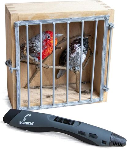 قلم طباعة ثلاثي الأبعاد متطور SCRIB3D مع لونين أساسيين وحزمة إعادة تعبئة PLA مع 10 ألوان متنوعة in Kuwait