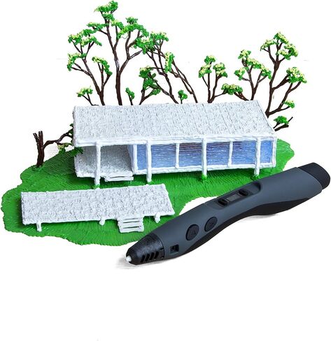 قلم طباعة ثلاثي الأبعاد متطور SCRIB3D مع لونين أساسيين وحزمة إعادة تعبئة PLA مع 10 ألوان متنوعة in Kuwait