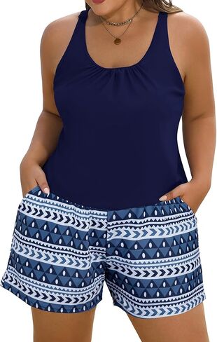Arolina Women's Plus Size Swim Romper One Piece Swimsuits Modest Bathing Suit with Pockets (S-24W) in Saudi Arabia