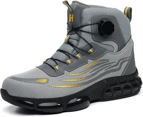 Mens Steel Toe Work Shoes Construction Safety Shoes Puncture Proof Anti Smashing Non Slip Light Weight Comfortable Fashion Red US 12 in Saudi Arabia