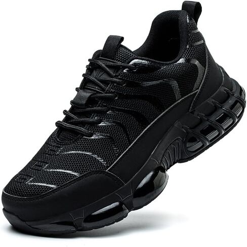 Mens Steel Toe Work Shoes Construction Safety Shoes Puncture Proof Anti Smashing Non Slip Light Weight Comfortable Fashion Red US 10 in Saudi Arabia