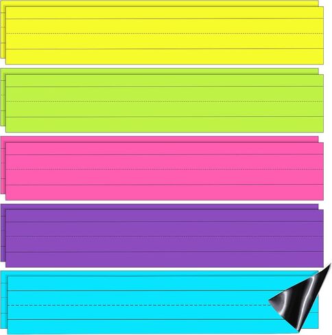 10 Pack Magnetic Sentence Strips 12 x 3 Inches Magnetic Dry Erase Sentence Strips Reusable Teaching Supplies Classroom Learning Tool for Back to School Suppiles in Saudi Arabia
