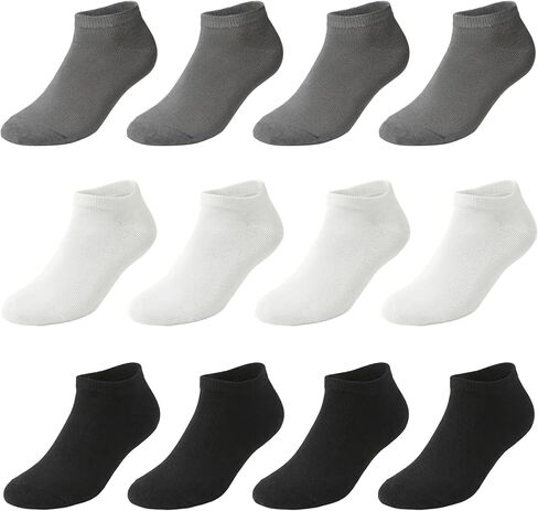Ankle Socks for Men & Women – 6 Pairs Cotton Low Cut Socks, Soft Breathable Sport & Everyday Fit in Saudi Arabia