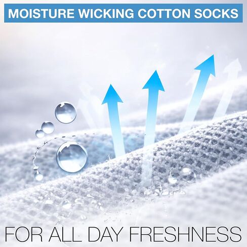 Ankle Socks for Men & Women – 6 Pairs Cotton Low Cut Socks, Soft Breathable Sport & Everyday Fit in Saudi Arabia