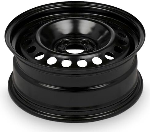 عجلة فولاذية بديلة مباشرة مقاس 17 × 7 بوصة من OEM لسيارة جيب شيروكي 2014-2024 5-110 ملم باللون الأسود مقاس 17 بوصة 4726430AA in Saudi Arabia