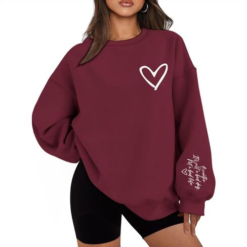 Christian Sweatshirts for Women Breathe It's Just A Bad Day Not A Bad Life Oversized Sweatshirt Inspirational Tops in Saudi Arabia