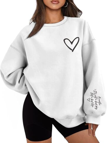 Christian Sweatshirts for Women Breathe It's Just A Bad Day Not A Bad Life Oversized Sweatshirt Inspirational Tops in Saudi Arabia