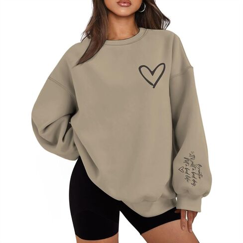 Christian Sweatshirts for Women Breathe It's Just A Bad Day Not A Bad Life Oversized Sweatshirt Inspirational Tops in Saudi Arabia
