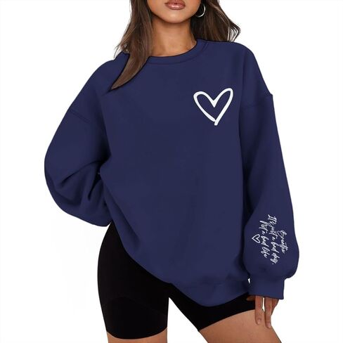 Christian Sweatshirts for Women Breathe It's Just A Bad Day Not A Bad Life Oversized Sweatshirt Inspirational Tops in Saudi Arabia