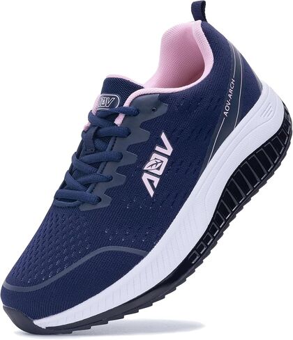 MAFEKE Womens Wide Toe Box Walking Shoes Arch Support Orthotic Sneakers Wide Width Tennis Shoes for Plantar Fasciitis Bunions US 6.5-11 in Saudi Arabia