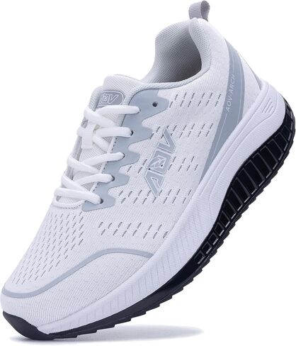 MAFEKE Womens Wide Toe Box Walking Shoes Arch Support Orthotic Sneakers Wide Width Tennis Shoes for Plantar Fasciitis Bunions US 6.5-11 in Saudi Arabia