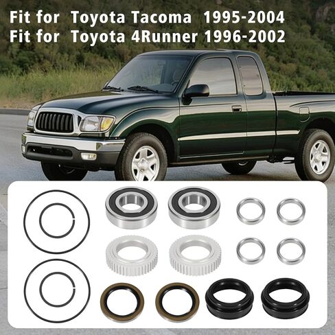 90310-50006 16PCS Rear Axle Bearing and Seal Kit Compatible with Toyota Tacoma 1995-2004, 4Runner 1996-2002 - Replace 90520-36045 42423-20010 90363-40020 in Saudi Arabia