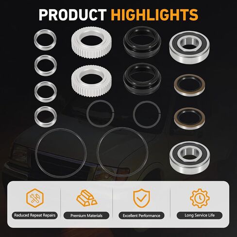 90310-50006 16PCS Rear Axle Bearing and Seal Kit Compatible with Toyota Tacoma 1995-2004, 4Runner 1996-2002 - Replace 90520-36045 42423-20010 90363-40020 in Saudi Arabia