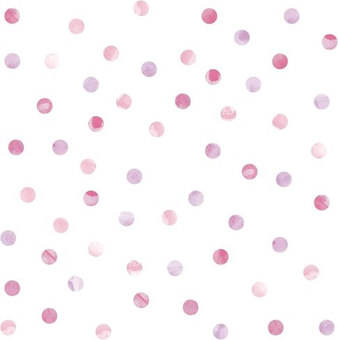 Wall Pops DWPK2466 Watercolor Dots Wall Art Kit, Pink in Kuwait