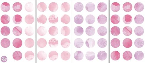 Wall Pops DWPK2466 Watercolor Dots Wall Art Kit, Pink in Kuwait