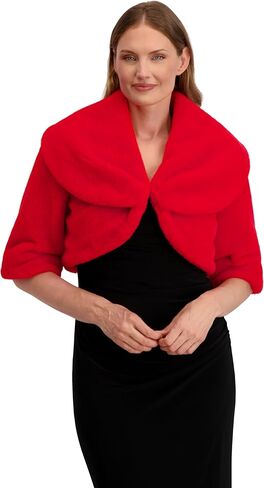 Laundry by Shelli Segal Women's Anita Shawl Faux Fur Jacket –shrug in Kuwait