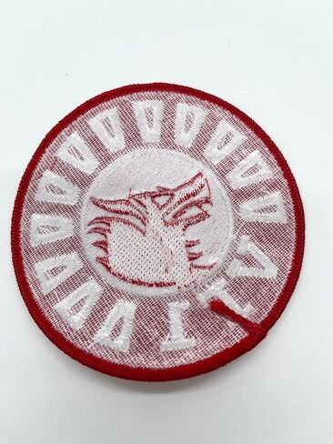 VF-1 Wolfpack Squadron Patch - شارة سرب الأسطول الأول F-14 Tomcat - شعار دائري مخيط بقياس 4 بوصات مع دعم بلاستيكي - سرب المقاتلات البحرية 1 رقعة التراث in Saudi Arabia
