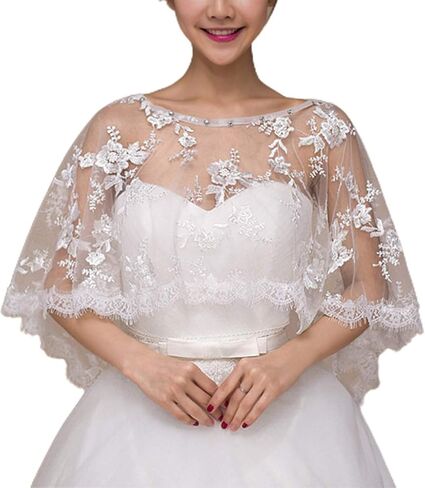 المرأة التطريز الأزهار الدانتيل الزفاف شال الرأس ل Capelet الزفاف in Saudi Arabia