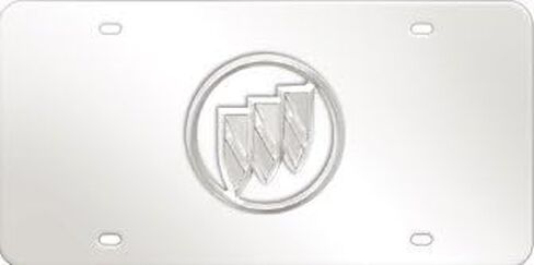 Buick Clear Logo Stainless Steel License Plate in Saudi Arabia