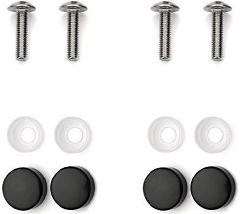 قطعتين من ألياف الكربون أرنب G-T-I إطار لوحة ترخيص السيارة غطاء حامل لسيارة VW Golf-ستانلس ستيل G-T-I (2) in Kuwait