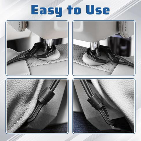 3-Layer Car Mesh Organizer, Elastic Purse Holder for Car, Dog Car-Net Barrier for Kid Pet, Cars Purse Holder Between Seats Accessories, Universal Stretchable Cars Seat Mesh Bag in Saudi Arabia