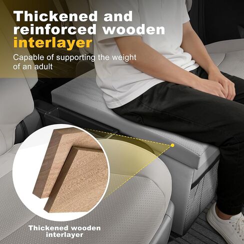 Car Seat Organizer Compatible with 2020-2024 2025 2026 Kia Telluride - Grey Backseat Box Console Organizer for Kia Telluride, Kids Toys Baby Supplies Dog Toys Snack Storage Bin Travel Accessories in Kuwait