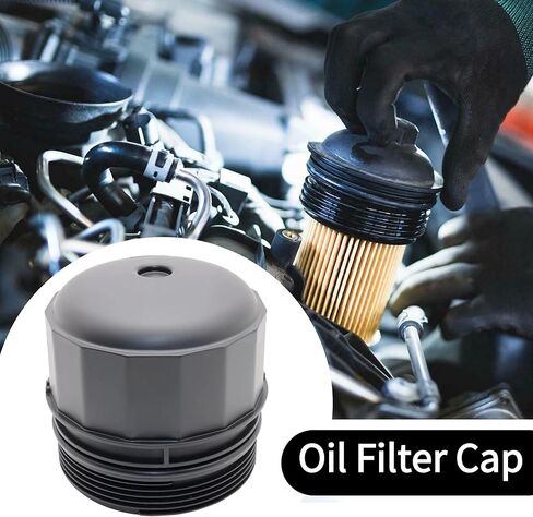Engine Oil Filter Housing Cap Cover Fit for Compatible with Multiple Land Rover Models Such as Sport 2010-2022, LR4 2010-2016, Defender 110, Defender 90, Replacement for LR010892, LR019477, MO383 in Saudi Arabia