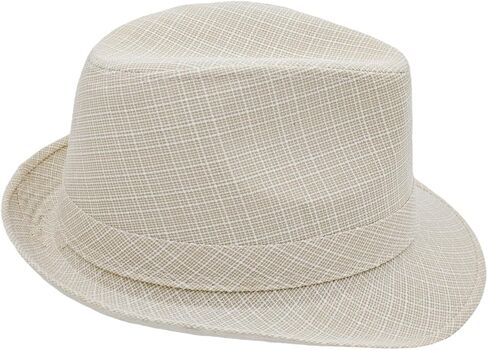 Men's 20s Trilby Fedora Short Brim Panama Hat Unisex Casual Jazz Cap in Saudi Arabia