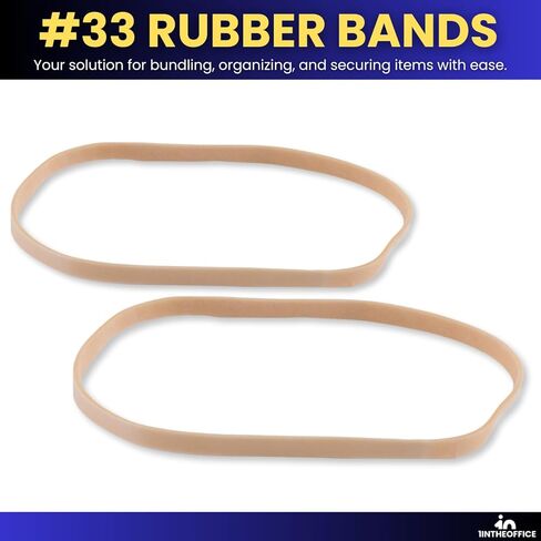 1InTheOffice Rubber Bands Size 33#, 33 Rubber Bands 3.5" x 0.125", (5 Pack) in Saudi Arabia