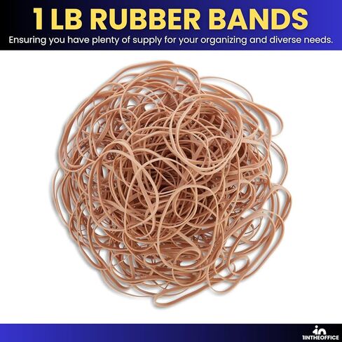 1InTheOffice Rubber Bands Size 33#, 33 Rubber Bands 3.5" x 0.125", (5 Pack) in Saudi Arabia