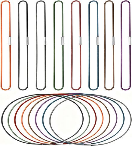 8PCS Nylon Journal Elastic Bands with Pen Holder, Multi-Color Stretchy Travelers Notebook Bands, Durable Elastic Closure Loops for Planners, Journals & Book Refills in Saudi Arabia