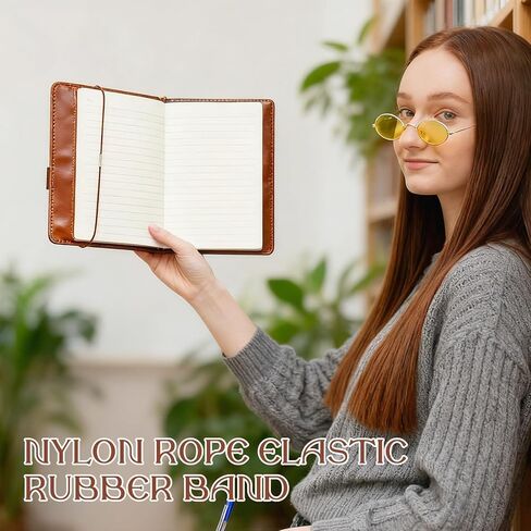 8PCS Nylon Journal Elastic Bands with Pen Holder, Multi-Color Stretchy Travelers Notebook Bands, Durable Elastic Closure Loops for Planners, Journals & Book Refills in Saudi Arabia