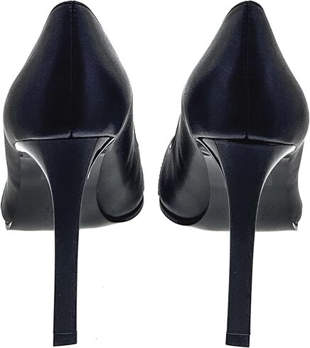VERSACE JEANS COUTURE Womens Black Pointed Toe Pumps with Gold Zip Detail in Saudi Arabia