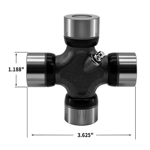 5-178X U-Joint 1350 Series Greasable Outside Snap Ring 1.188" Cap 3.625" Lock Up Steel & Rubber in Saudi Arabia