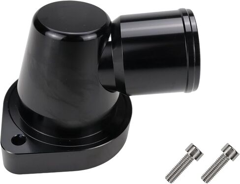 Billet Swivel Thermostat Housings Water Neck 90 1.5" Compatible with GM LS LS1 LS2 LS3 Engine Black in Saudi Arabia