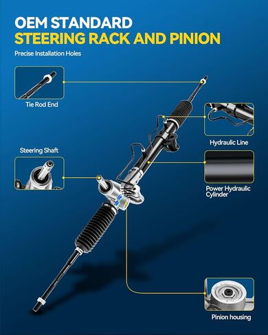 PHILTOP Hydraulic Power Steering Rack and Pinion Assembly Direct Fit 2007-2010 Caliber, 2007-2010 Compass/Patriot, 2011-2017 Compass/Patriot 4WD Replace No.22-384 in Saudi Arabia