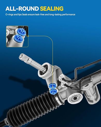 PHILTOP Hydraulic Power Steering Rack and Pinion Assembly Direct Fit 2007-2010 Caliber, 2007-2010 Compass/Patriot, 2011-2017 Compass/Patriot 4WD Replace No.22-384 in Saudi Arabia