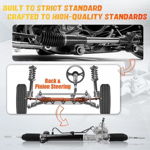 Power Steering Rack and Pinion Compatible with Honda CR-V 2007 2008 2009 2010 2011 2.4L, Replace OE 972749, 53601SXSA01, 53601SXSA03 in Saudi Arabia