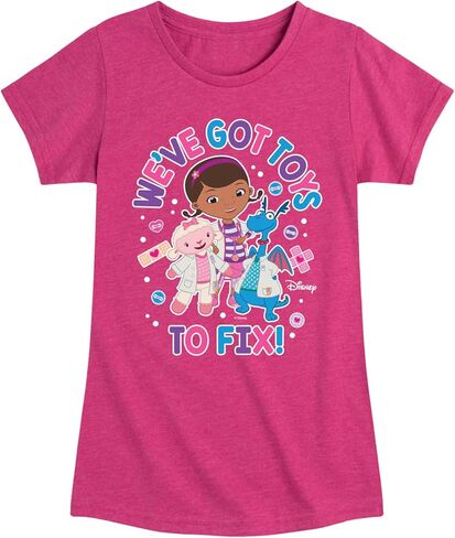 Disney - Doc McStuffins - We've Got Toys to Fix - Toddler and Youth Girls Short Sleeve Graphic T-Shirt in Saudi Arabia