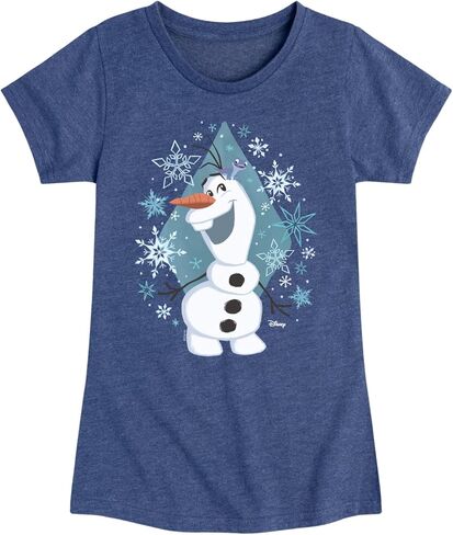 Disney Frozen - Winter - Olaf Dancing in Snow - Toddler & Youth Girls Short Sleeve Graphic T-Shirt in Saudi Arabia