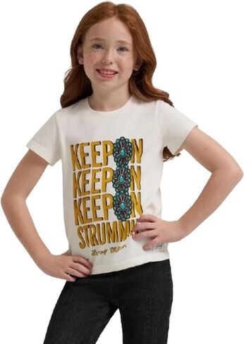 Wrangler X Lainey Wilson Girl's Keep On Keep On Tee Shirt in Saudi Arabia