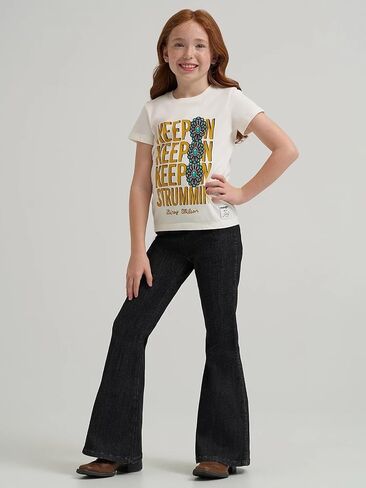 Wrangler X Lainey Wilson Girl's Keep On Keep On Tee Shirt in Saudi Arabia