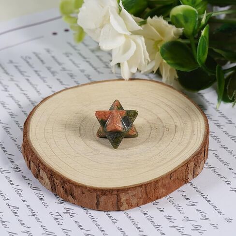 Crystal Decoration 13x13mm Star Rhodonite Hexagonal Star Natural Quartz Small Pocket Stone Table Decor 1Pcs Purple in Saudi Arabia