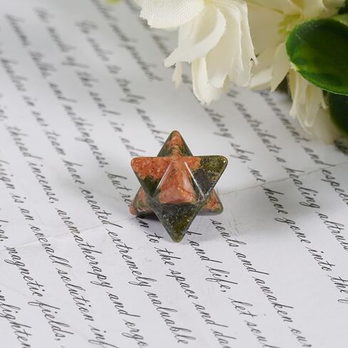 Crystal Decoration 13x13mm Star Rhodonite Hexagonal Star Natural Quartz Small Pocket Stone Table Decor 1Pcs Purple in Saudi Arabia