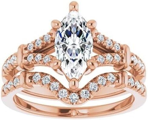 1-3 CT Marquise Halo Wedding Moissanite Ring, 10k 14k 18k Gold & 925 Sterling Silver Unique Engagement Ring Birthday Gifts in Saudi Arabia