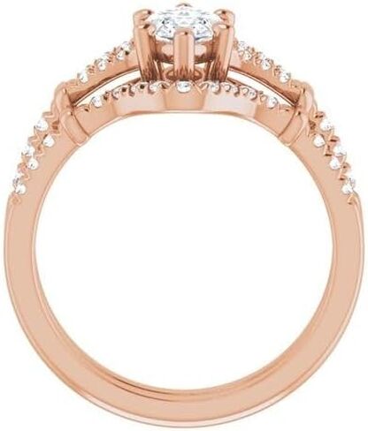 1-3 CT Marquise Halo Wedding Moissanite Ring, 10k 14k 18k Gold & 925 Sterling Silver Unique Engagement Ring Birthday Gifts in Saudi Arabia